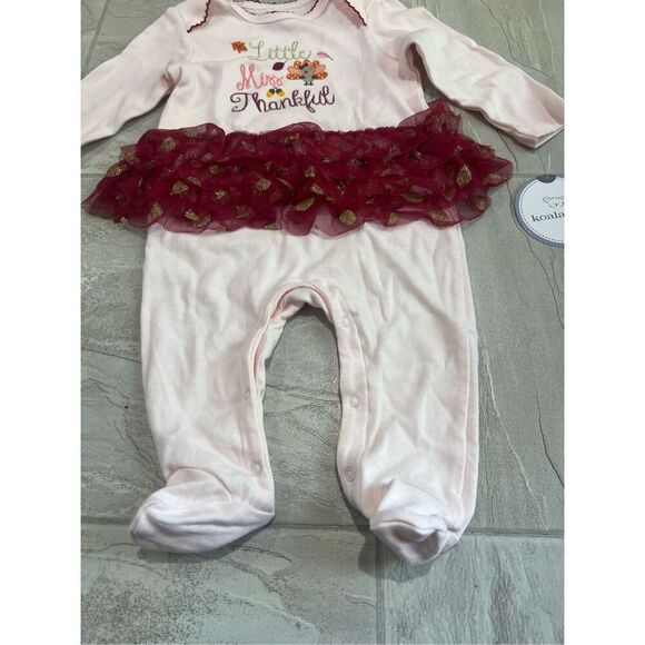 Koala Kids Little Miss Thankful Girls Romper Size 3-6 Month NEW - Picture 2 of 11